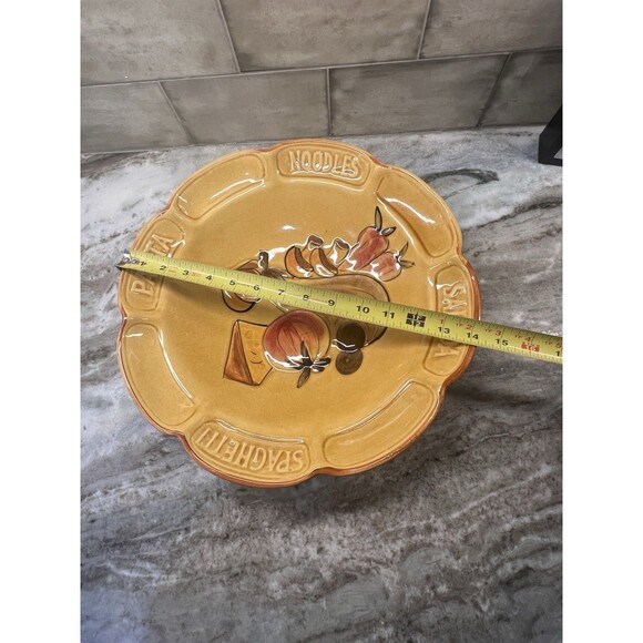 Vintage 1964 Los Angeles Potteries #300 Spaghetti Bowl 14” Pasta Noodle Salad - Picture 8 of 9